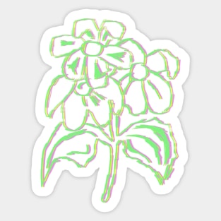 FLOWERS HANDSKETCH GYP Sticker